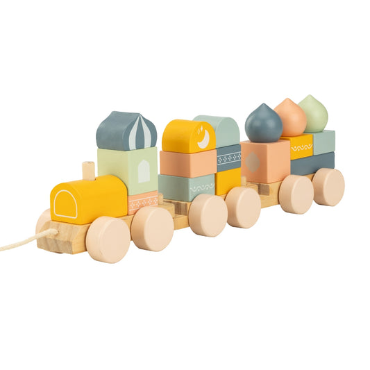 Eeman Express | Islamic Wooden Train Set, Islamic Blocks Activity Toy